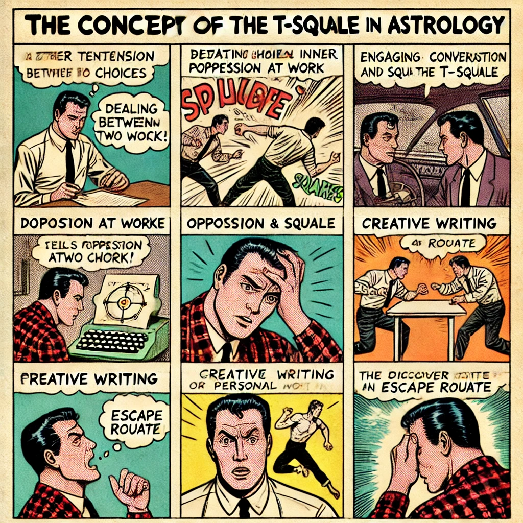 The T-Square: The Radiance of Tension and Its Escape Routes