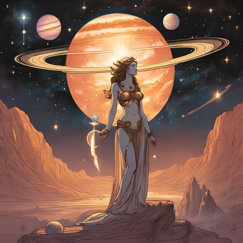 Aspectos entre Venus y Saturno (Cuadratura, Oposición)